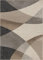 the carpet Pearl Moderner Dichter Kurzflor Wohnzimmer Schlafzimmer Teppich, Konturenschnitt, Geometrische Muster, Wellenmuster, Beige, 120 x 160 cm