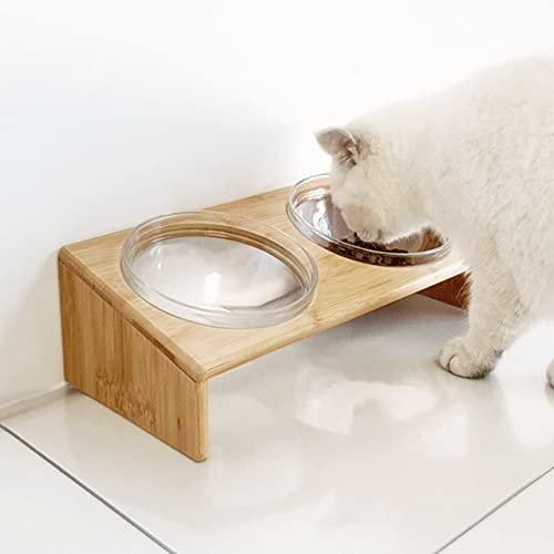 Transparente PVC-Haustier-Futternapf-Matte für Hunde, Katzen, wasserdicht, abwischbar, Bodenschutzmatte für Katzen, Hunde fressen (1 Stück, 30 x 40 cm)