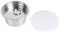 Cápsula Reutilizable para Acero Inoxidable Cápsulas de café Colador Cápsula de café Recargable Adaptador Filtro Taza Cápsulas para Llenar Cafeteras (Blanco)