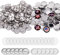 Buttonrohlinge 25mm 100 Stücke Blank Badge Making Supplies Diy Ansteckbuttons Set Runde Einschließlich Metallschalen Metall-Rückabdeckung Und Klarfolie Für Buttonmaschine Foto Bild Kleidung