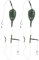 Lwuey Inline Method Feeder Rigs, Carp Fishing Tackle Hooks Bait Weights Capacity 35g 48g Quick Sink Mechanism Easy Release Precision Casting European Style Freshwater Saltwater Casual Tournaments