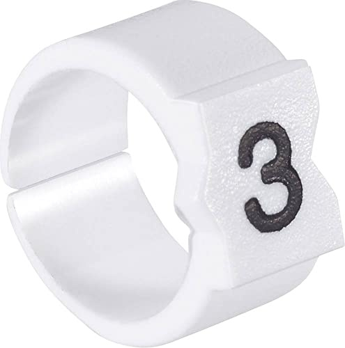 TE Connectivity STD15W-4 Kennzeichnungsclip Aufdruck 4 Außendurchmesser-Bereich 5.80 bis 8.50 mm 924992-000