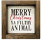 Home Alone Merchandise Geschenke, lustige Weihnachtsdekoration, Neuheit Home Alone Holzschild, Home Alone Prints mit Holzrahmen für Tisch Wand Urlaub Dekor, Xmas Tiered Tray Decor, 17,8 x 17,8 cm