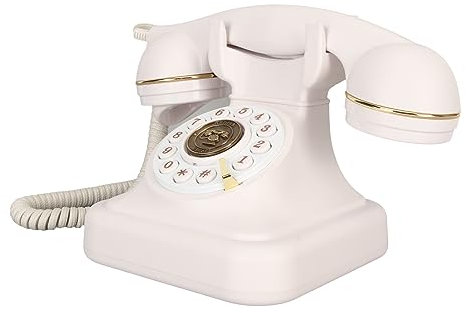 Téléphone Filaire, Téléphone Fixe Antique Vintage Facile à Utiliser pour Hôtel pour Salon