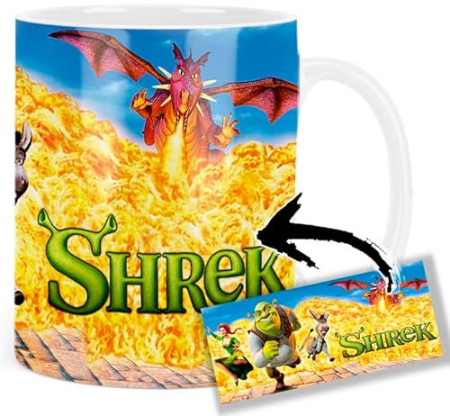Shrek Fiona Donkey Tasse Keramikbecher Mug