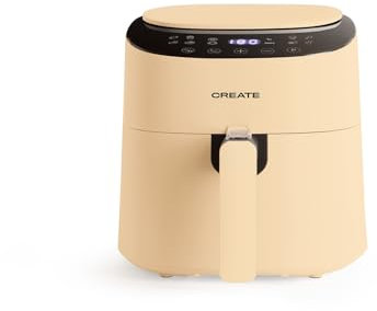 CREATE/FRYER AIR PRO COMPACT/Freidora de aire sin aceite 3,5 L Arena / 8 Programas, Pantalla de visión angular, Sin aceites ni grasas, Sistema circulacion de aire 360º, 1300W