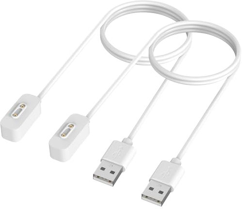 Vancle 2 Stück Ladekabel Kompatibel mit Xplora X5 / Xplora X5 Play/Xplora X4 Ladegerät, Telefon Uhr für Kinder Ladegeräte 1M Kabel USB Tragbare Ladestation für Xplora X5 (Weiß+Weiß)