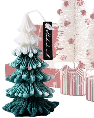 Velas con forma de árbol de Navidad, velas de relajación de Navidad, velas de relajación para árbol de Navidad, juego de velas perfumadas de Navidad, decoración de velas de Navidad, decoraciones de
