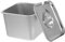 Alipis caja de helado contenedores de comida para nevera contenedor congelador almacenamiento helados congelador helados recipiente metalico para helado tazón de helado Acero inoxidable