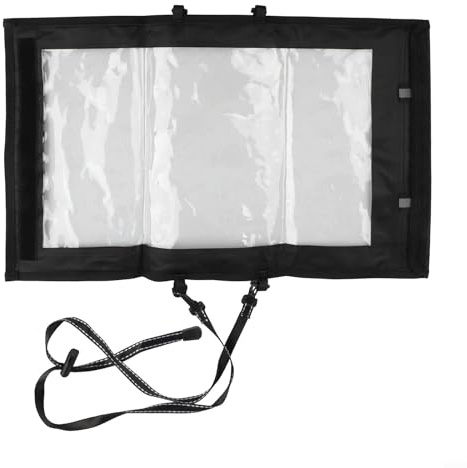 Honseadek Funda impermeable para mapas para senderismo y camping, bolsa seca plegable transparente para documentos con material, protector de almacenamiento de mapas al aire libre
