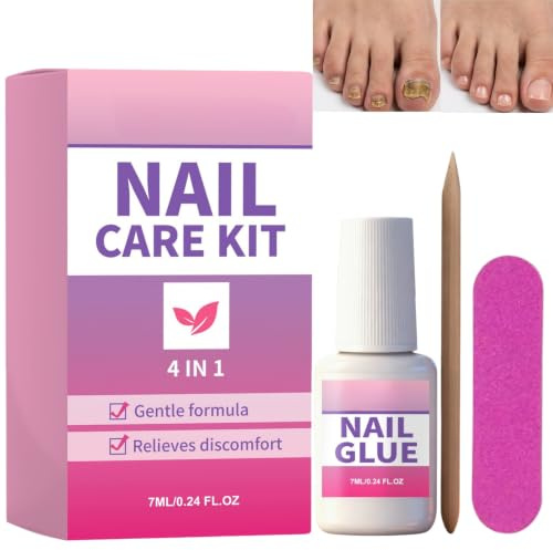 3 IN 1Silk nailNail Repair Kit for Damaged&Broken Nails,with Silk Glue&File