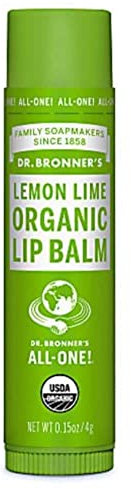 DR BRONNERS Bio Lippenbalsam Zitrone und Limette, 4 g, 1er Pack (1 x 1 Stück)