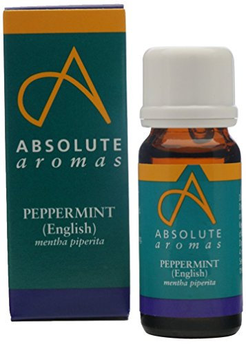 Absolute Aromas Peppermint, English Essential Oil 10ml - 100% Pure, Natural, Undiluted, Vegan and Cruelty-Free - for use in Diffusers and Aromatherapy Blends