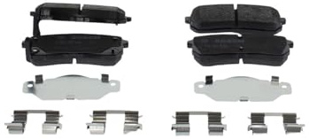 BOSCH Bremsbeläge hinten (Satz) 0986494608 | Kompatibel mit: HYUNDAI H-1 Cargo, H-1 Travel, ix55, KIA CARNIVAL / GRAND CARNIVAL III