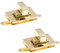 2 Pezzi Chiusura in Metallo Per Borse, Serrature Rotanti Per Borse, Clutch, Handbag, Accessori Fai Da Te, Oro