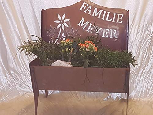 Jabo Design BB01 NEU NEU NEU Gartenbank Pflanzengefäß individuell Deko Rostdeko Edelrost Schale Blumen Taschen Skulptur Metall