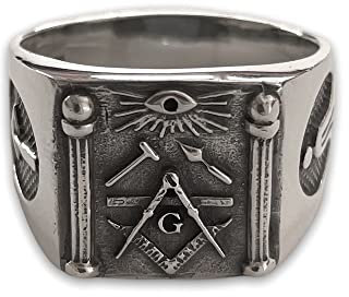 Neu Freimaurer Ring Sterling Silber 925 Schmuck Juwelen Silverzone77