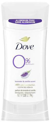 Dove 0 % Aluminium-Deo-Stick, nicht reizend, für Unterarmpflege, Lavendel und Vanille, Kindest, Aluminium-freies Deo, 75 ml