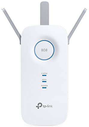 TP-Link RE450 Ripetitore WiFi Wireless, Velocità Dual Band AC1750Mbps, WiFi Extender e Access Point, Compatibile con Modem Router WiFi, 1 Porta Gigabit, Tecnologia TP-Link OneMesh, Bianco
