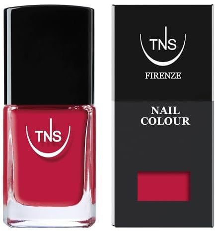 TNS Cosmetics - Rosso Dania smalto rosso formula professionale, coprente e brillante. 10 ml