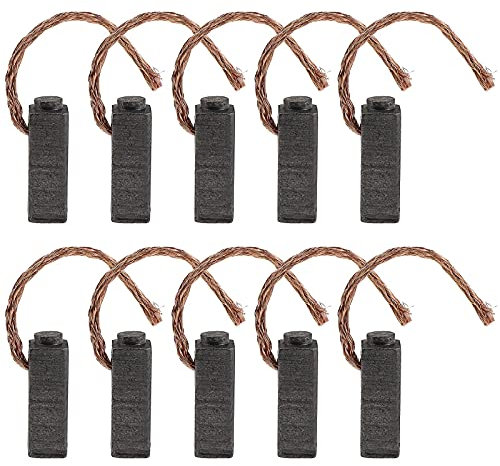 EMSea 5 pares de escobillas de carbón 5 x 6 x 14 mm motor piezas de repuesto universales de herramienta eléctrica para amoladora angular lijadora orbital