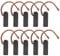 EMSea 5 pares de escobillas de carbón 5 x 6 x 14 mm motor piezas de repuesto universales de herramienta eléctrica para amoladora angular lijadora orbital