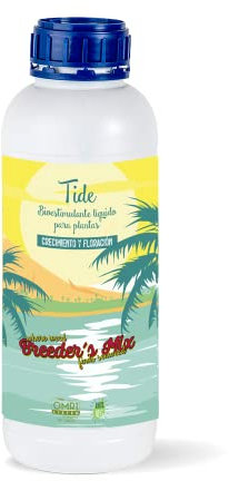 Breeder's Mix | Fertilizante Orgánico Tide | Complemento para Plantas a base de algas | Bioestimulante Líquido |Antiestres | Cualquier tipo de cultivo | 1 Litro