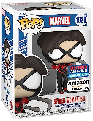 Funko POP! Marvel: Year Of the Spider - Spider-Woman - (Mattie) - Marvel Comics - Amazon Exclusive - Collectable Vinyl Figure - Gift Idea - Official Merchandise - Toys for Kids & Adults