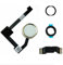 Dedyel Bouton Home de rechange pour iPad Mini 4 2015 7,9 (A1538 A1550), iPad Air 2 9,7 (A1566 A1567 A1568), iPad Pro 12,9 1ère génération 2015 (A1670 A1671) avec câble flexible connecteur Blanc