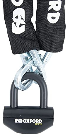 Oxford 1 Products 1 x GP Chain Lock 8, Black, 2m