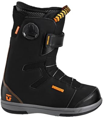 Union Cadet Boots Kids Snowboard Boots, Black, K4.5