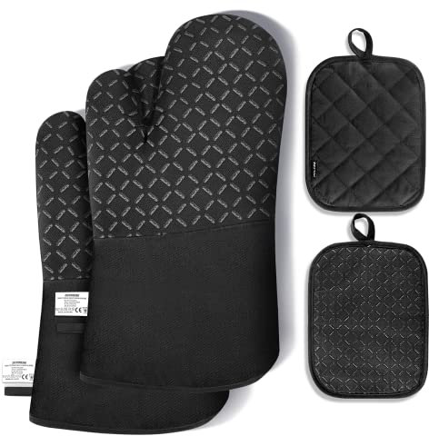 OUTDOUSE Ofenhandschuhe Topflappen Topfhandschuhe Backhandschuhe Kochhandschuhe - OUTDOUSE ven Mitts 4er Set Hitzebeständig