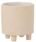 J-Line Cache Pot Sable Ceramique Beige Small
