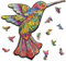 BananMelonBM Hummingbird Wooden Puzzles for Adults, 108 PCS Animal Unique Shaped Wooden Jigsaw Puzzles - 7.55 x 10.78 Inches, Creative Gift for Teenagers and Adults