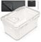 Wisedry Silica Gel Blume Trocknen Container, ein Schritt Zurückholen Getrocknete Blumen, Aufbewahrungsbox mit Cleanup Matte, löschbaren Stift & Klebeetikett (Silica Gel Kristalle nicht enthalten)
