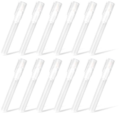 Fegtrty 12 StüCke 6/3 Mm Leer BefüLlbar Lackstift Marker Rund Geneigter Kopf Lackmarker Stifte für Kunstmalerei Satz