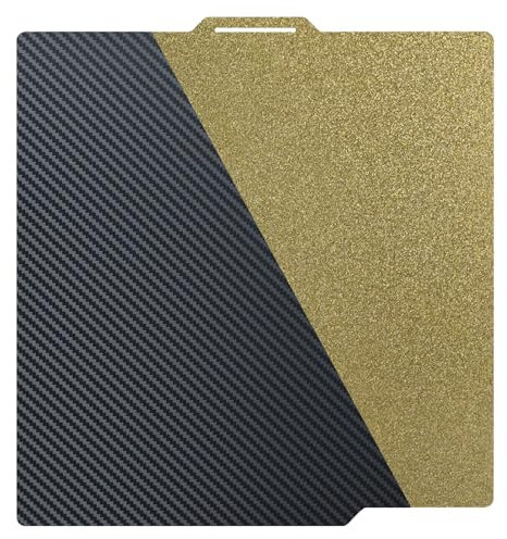 AJOYIB PEI texturé & PET lisse (Motif de fibre de carbone) Plaque de lit chauffante Lit d'impression flexible compatible avec Bambu Lab X1C / X1 / X1E / A1 / P1S / P1P