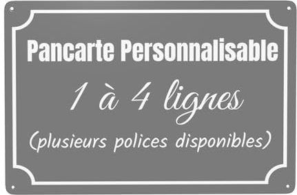 pancarte personnalisable panneau personnalisé panneau personnalisable Intérieure/Extérieure - Vidéo Surveillance Panneau Plaque Alarme - pour Garage, Hôtel, école, Jardin, Adresse Résidentielle
