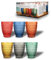 ARCA, Set 6 Bicchieri in Vetro Colorato Cherry Blossom, Colori Assortiti, 265 ml