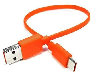 umvowuxa Typ-C-Ladekabel, kompatibel mit JBL Charge4, Charge5, Flip 6, Flip 5, Xtreme3, Xtreme2, Boombox 2, Quantum Gaming Headsets-Serie (20 cm, Orange)
