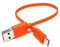 umvowuxa Typ-C-Ladekabel, kompatibel mit JBL Charge4, Charge5, Flip 6, Flip 5, Xtreme3, Xtreme2, Boombox 2, Quantum Gaming Headsets-Serie (20 cm, Orange)
