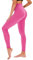 TNNZEET High Waist Leggings Damen Elastische Leggins Weiche Sporthose für Sport Gym,Kräftiges Rosa,2XL
