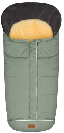 Fillikid Echtfell-Winterfußsack Nanga Exklusiv | Integrierte Gurtschlitze & herausnehmbare Lammfelleinlage | Für Kinderwagen Buggys & Sportwagen | 50x100 cm | Maschinenwaschbar | Ab 6 Monaten