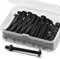 (30 sets) M4 x 40mm Hex Socket Screws with Flange and Nuts Set, 304 Stainless Steel Black Oxide, Pan Head Screws, Flange bolts, Flange screws