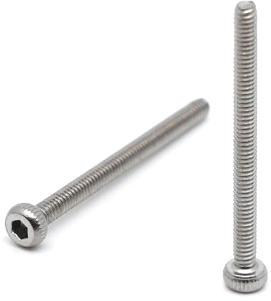 BTR Schrauben Edelstahl M2,5 x 25 mm – CHC Schrauben aus Edelstahl A2, Innensechskantschrauben, Zylinderkopf – DIN 912 Rundkopf für Unterlegscheibe und Mutter, 20 Stück