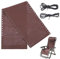 NBEADS Stuhl-Ersatzstoff mit 4 Bungee-Seilen, 157,7 x 43,2 cm, Lounge-Stuhl, Ersatzstoff-Set für Terrasse, Liegestuhl, Outdoor, Rasen, Pool, Strand, Schlingensessel, Kokosbraun