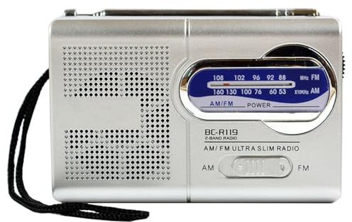 Radio Am FM portátil, Mp3 con batería Ajustable Altavoz Incorporado y Conector para Auriculares para Padres, Familiares y Ancianos