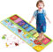 Elektronische Spielmatte für Kinder – Klavier- und Tanzmatte mit 25 Sounds, 13 Lernkarten, faltbar & rutschfest, ab 3 Jahren (Farm, 1, 100 cm)