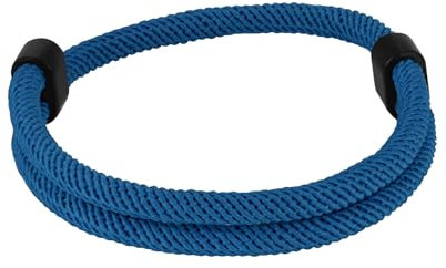 TempBeau Armband aus Segeltau für Herren Damen, Surferarmband Handgemacht Surfer Armband für Männer & Frauen, Einstellbar Geflochtenes Armbänder Bracelet Nautic Seil für Alltag Outdoor, Blau