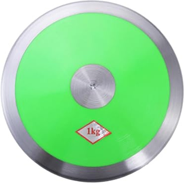 LeeQinersw Sports Training Wurfgerät Trainingsscheibe Wurfscheibe Wurfdiscus für Trainingszwecke Aus Widerstandsfähigem Nylon Und Stahl für Körperkoordina, GrÜn